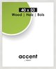 Accent puu 40x50 cm, valkoinen