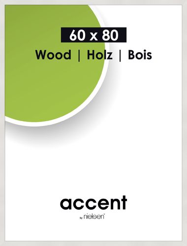 Accent puu 60x80 cm valkoinen