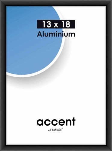 Accent 13x18 cm, musta alumiini
