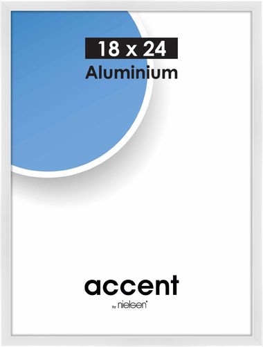 Accent 18x24 cm, valkoinen alumiini
