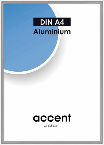 Accent 21x29,7 cm (A4), kiiltävä hopea