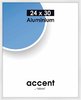 Accent 24x30 cm, valkoinen alumiini