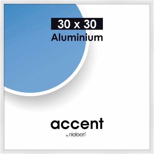 Accent 30x30 cm, valkoinen alumiini