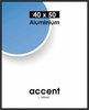 Accent 40x50 cm, musta alumiini